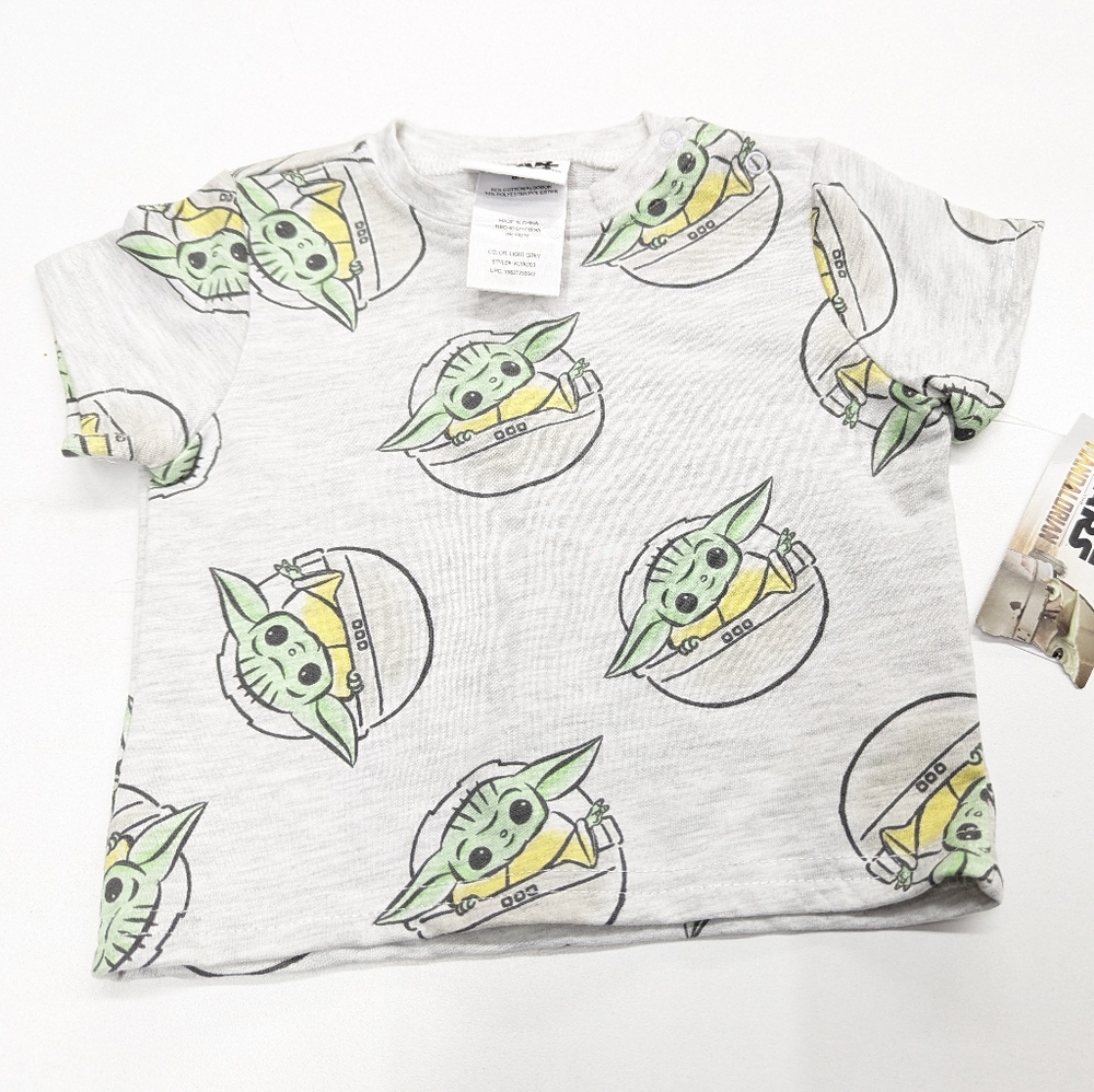 5/$25 KIDS:: Baby Yoda Star Wars Infant Tshirt NWT